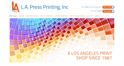 Desktop Screenshot of lapressprinting.com